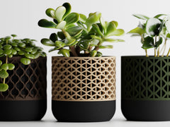 Synora Collection – Set of 3 Geometric Planters