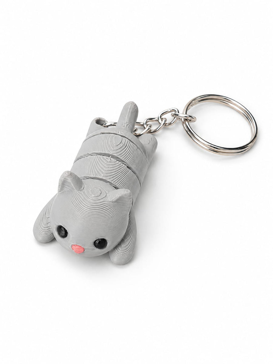 Flexi Cat Keychain