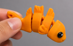 Flexi Koi Fish Keychain